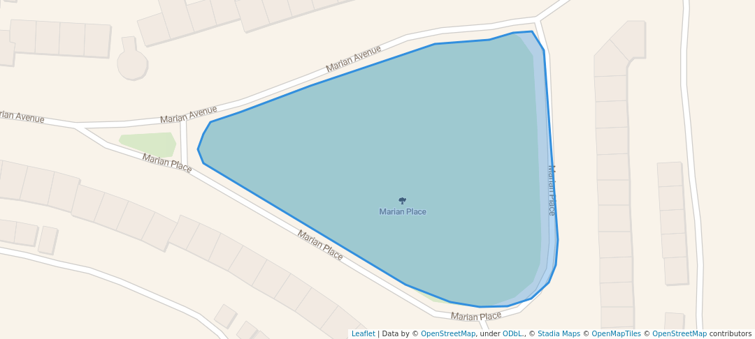 walking in Marian Place map in Portlaoise