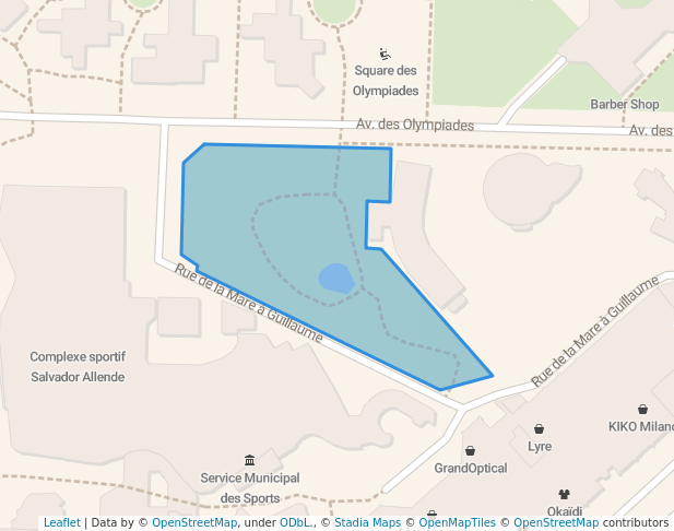 Parc des Olympiades in Fontenay-sous-Bois | Map and Routes