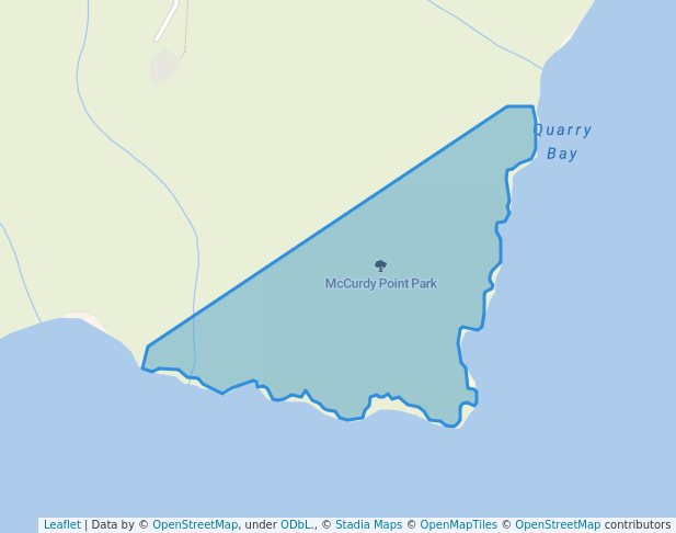 walking in McCurdy Point Park map in Mill Bay