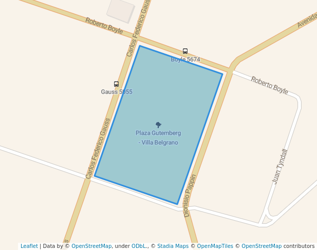 Plaza Gutemberg - Villa Belgrano