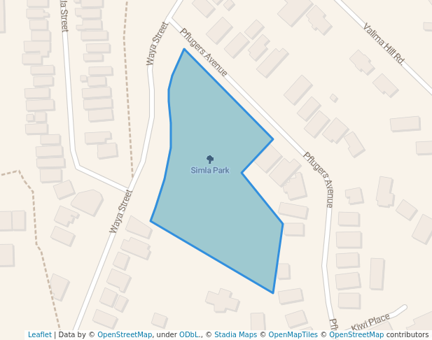 walking in Simla Park map in Lautoka