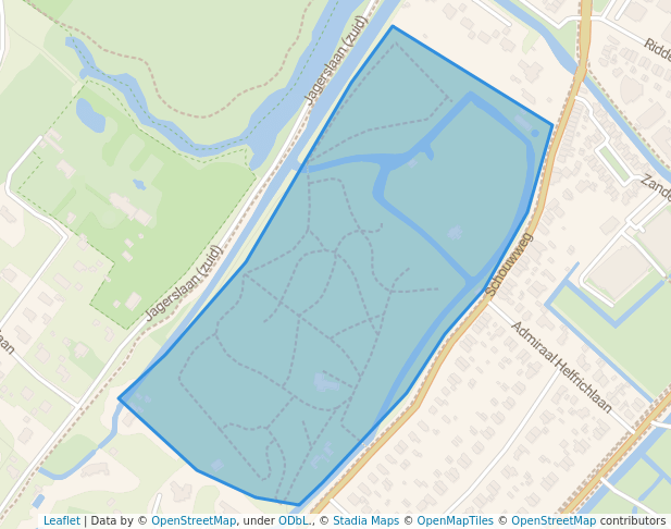 walking in Landgoed Ter Veken map in Wassenaar