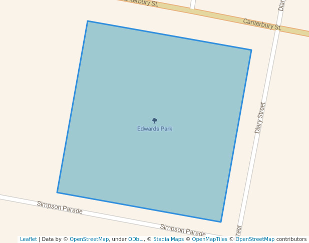 walking in Edwards park map in Casino