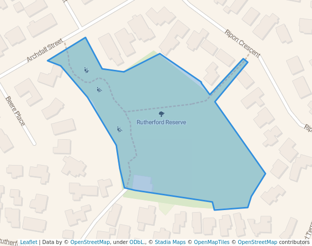 Rutherford Reserve in Auckland | Map and Routes