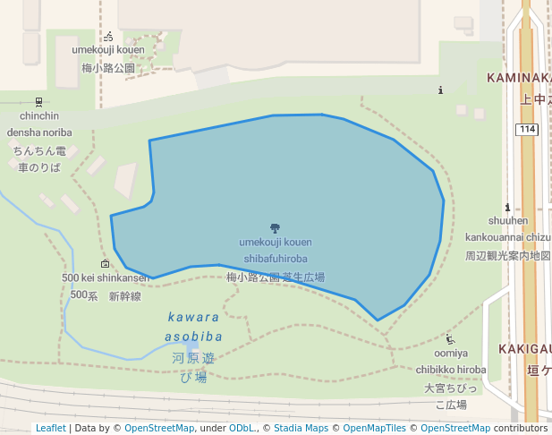 梅小路公園 芝生広場