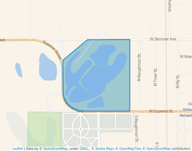 walking in Sportsmans Park map in Clarksville