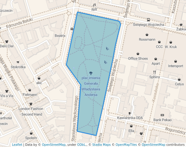 plac imienia Generała Władysława Andersa