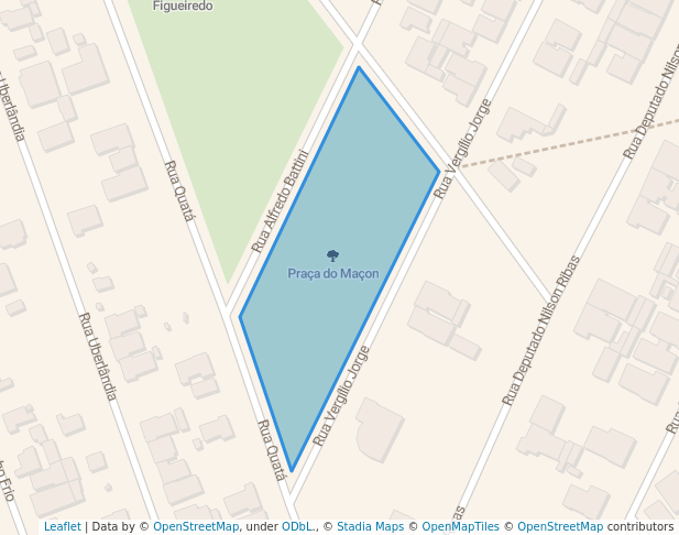 walking in Praça do Maçon map in Londrina