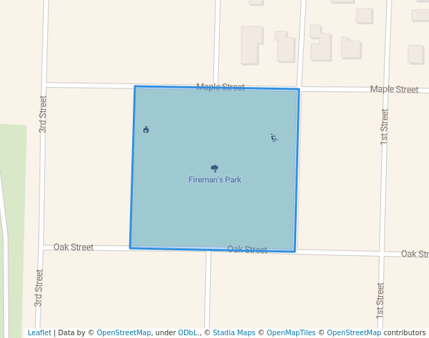 walking in Fireman's Park map in Luxemburg