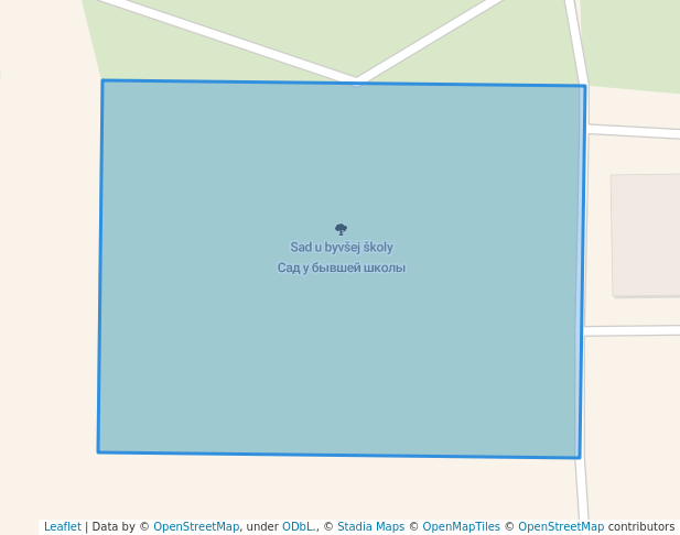 walking in Сад у бывшей школы map in Belovo