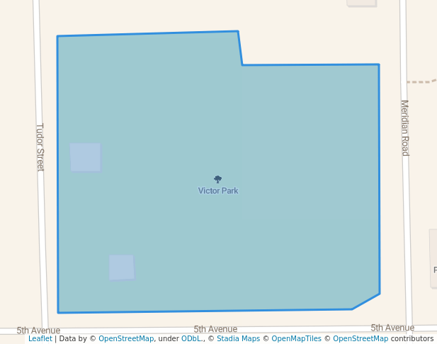 walking in Victor Park map in Victor