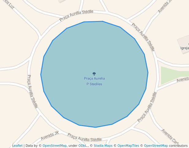 walking in Praça Aurelia P Stediles map in Alta Floresta D'Oeste