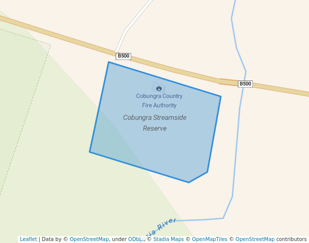 walking in Cobungra Streamside Reserve map in Omeo