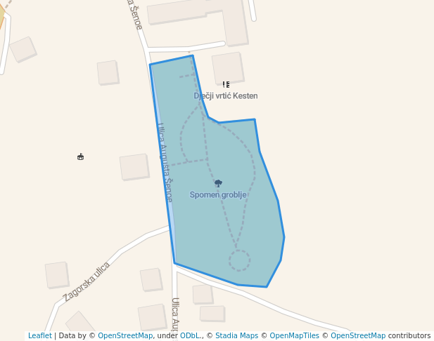 Spomen groblje in Klanjec | Map and Routes