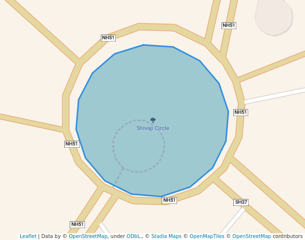 walking in Shivaji Circle map in Bhavnagar