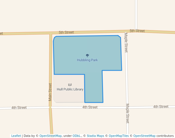 walking in Hubbling Park map in Hull