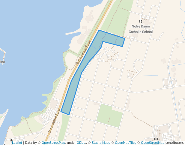 walking in McArthur Park map in Owen Sound
