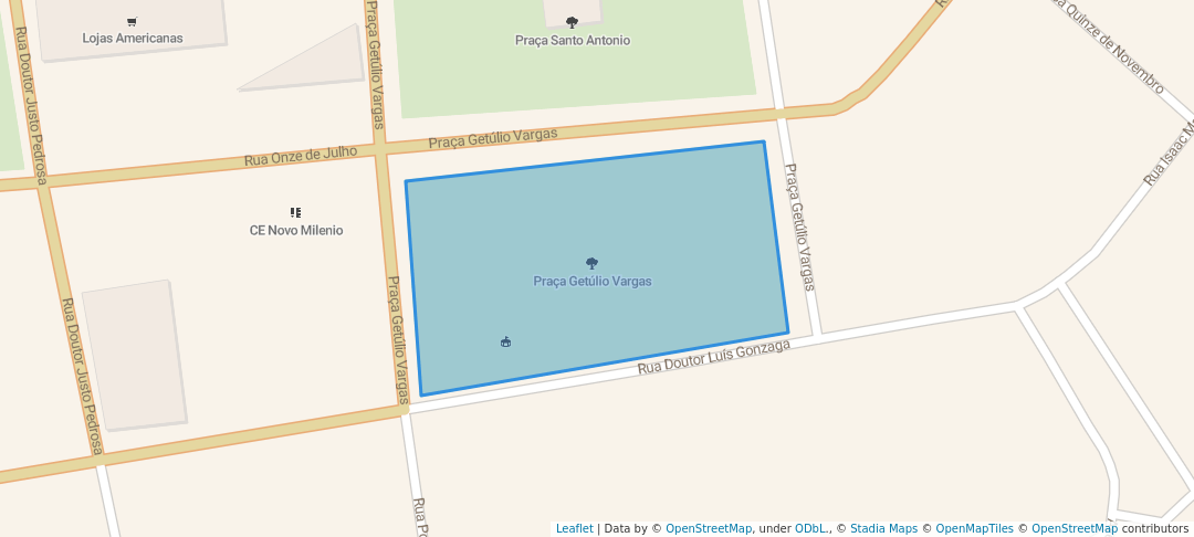 walking in Praça Getúlio Vargas map in Balsas