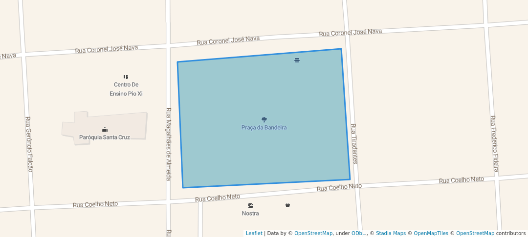 walking in Praça da Bandeira map in Barra do Corda