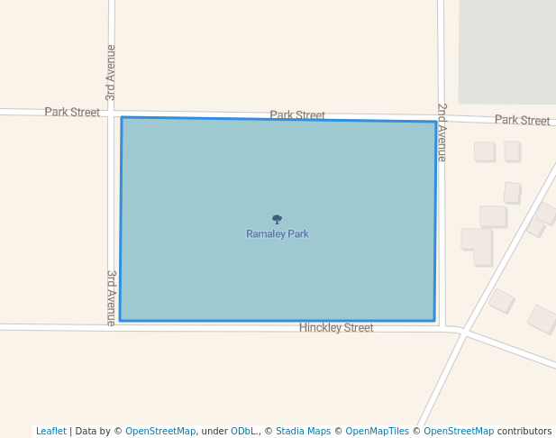 walking in Ramaley Park map in White Bear Lake