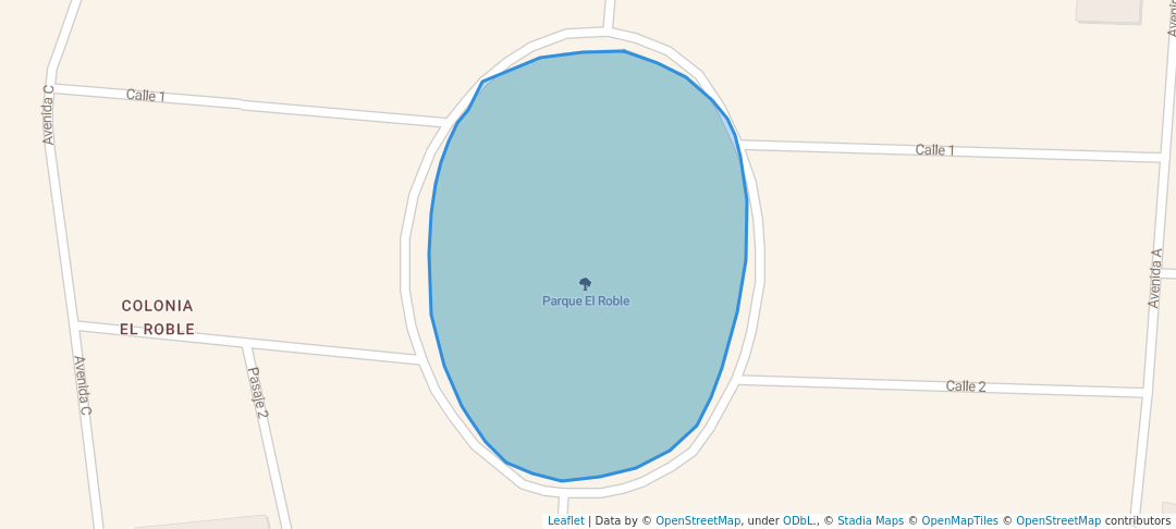 walking in Parque El Roble map in San Salvador