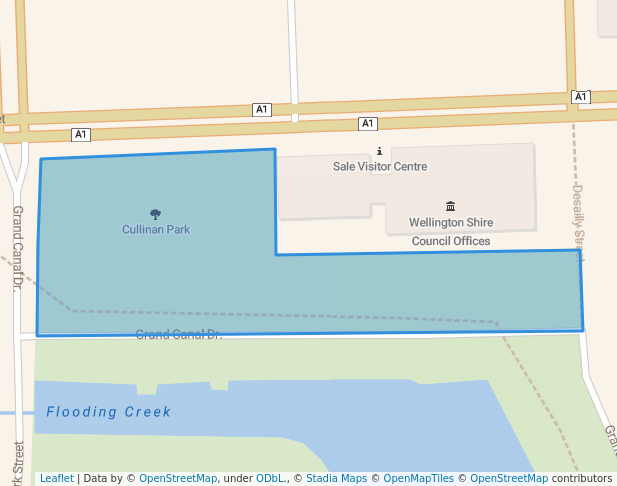 walking in Cullinan Park map in Sale