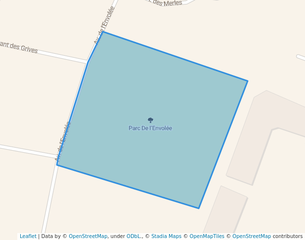 walking in Parc De l’Envolée map in Mascouche