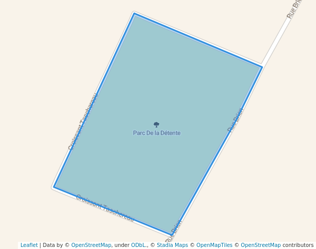 walking in Parc De la Détente map in Mascouche