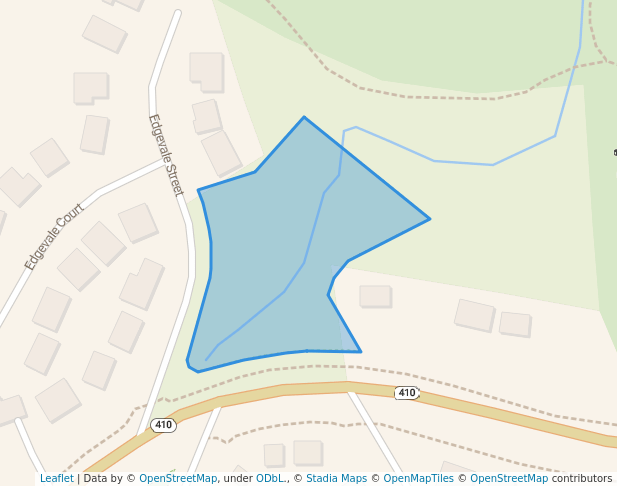 walking in East-West Highway Neighborhood Conservation Area map in Martin's Additions