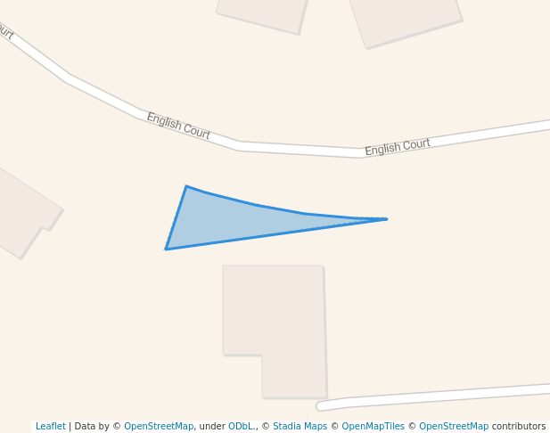 walking in English Court Neighborhood Conservation Area map in Bethesda