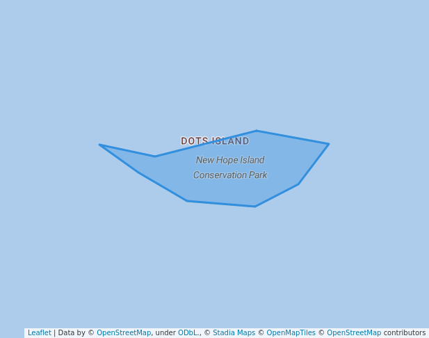 walking in New Hope Island Conservation Park map in Cabin John