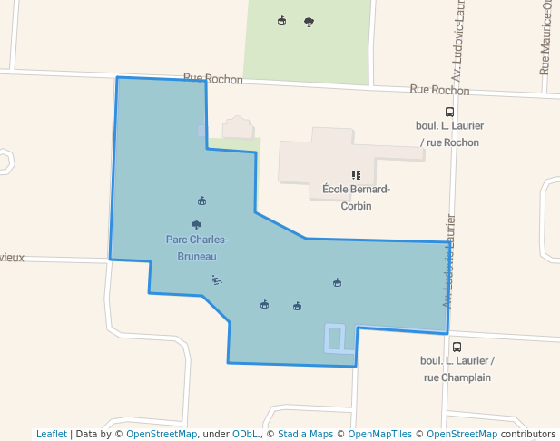 walking in Parc Valencay  map in Terrebonne