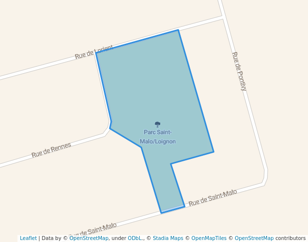 walking in Parc Saint-Malo/Loignon map in Terrebonne