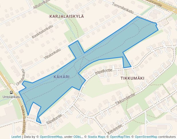 walking in Kylänalustanpuisto map in Turku
