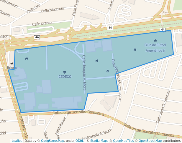 walking in CEDECO map in Monterrey