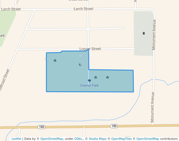 walking in Lions Ball Park map in Stratford