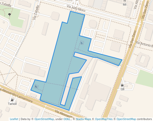 walking in Parco Fulvio Manzoni map in Brescia