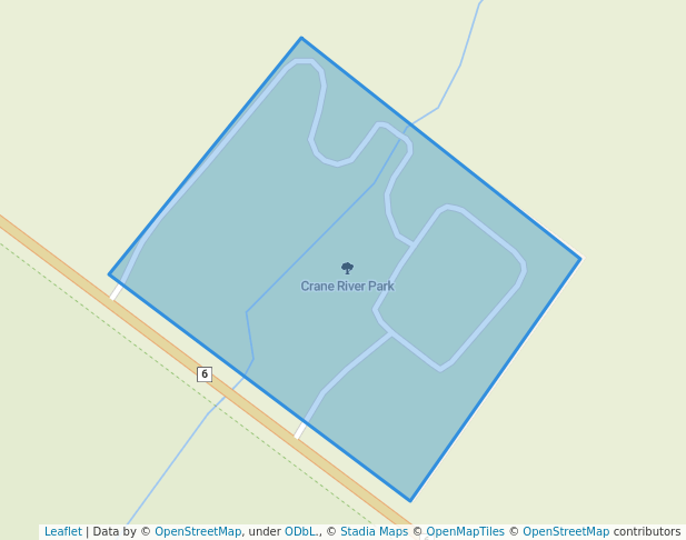 walking in Crane River Park map in Tobermory