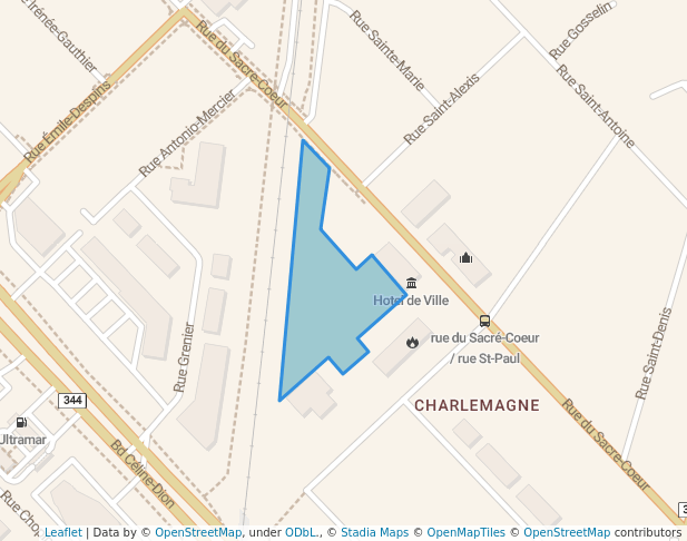 walking in Parc du Petit-Bois-des-Pères map in Charlemagne