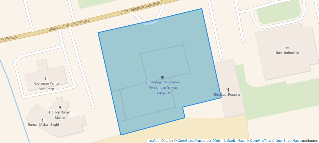 walking in Lingkungan Monumen Perjuangan Rakyat Balikpapan map in Balikpapan