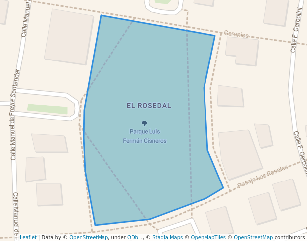 walking in Parque Luis Fermán Cisneros map in Miraflores