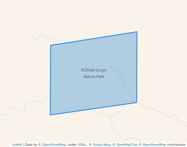 walking in N'Dhala Gorge Nature Park map in Hale