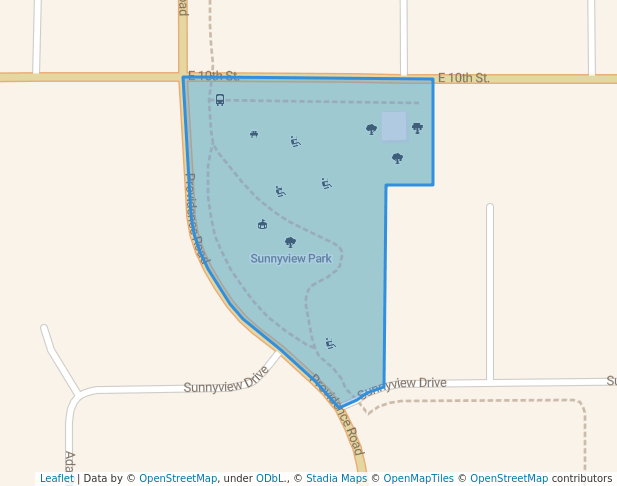 walking in Sunnyview Park map in Wayne