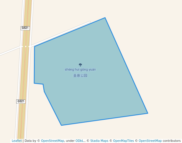 walking in 圣惠公园 map in Yun Cheng Shi