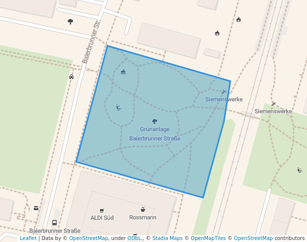 Grünanlage Baierbrunner Straße
