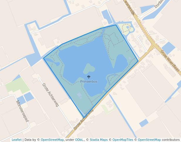 walking in Prinsenbos map in Naaldwijk