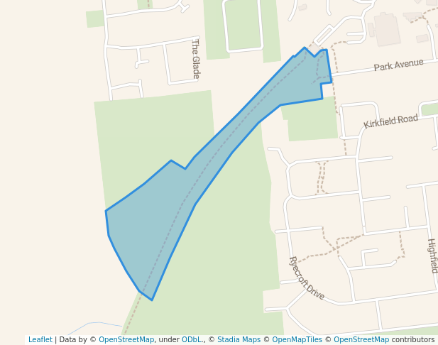 walking in Withernsea (Millennium Green) map in Withernsea