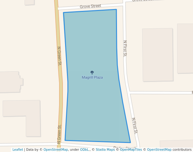 walking in Magrill Plaza map in Longview