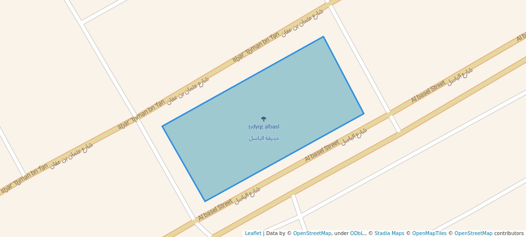 walking in حديقة الباسل map in Al Kiswah