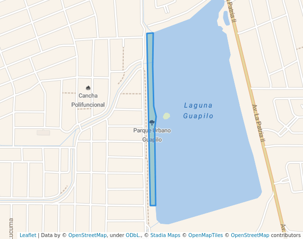 walking in Parque Urbano map in Santa Cruz de la Sierra